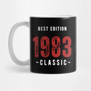 Vintage Birthday Year 1983 White Mug